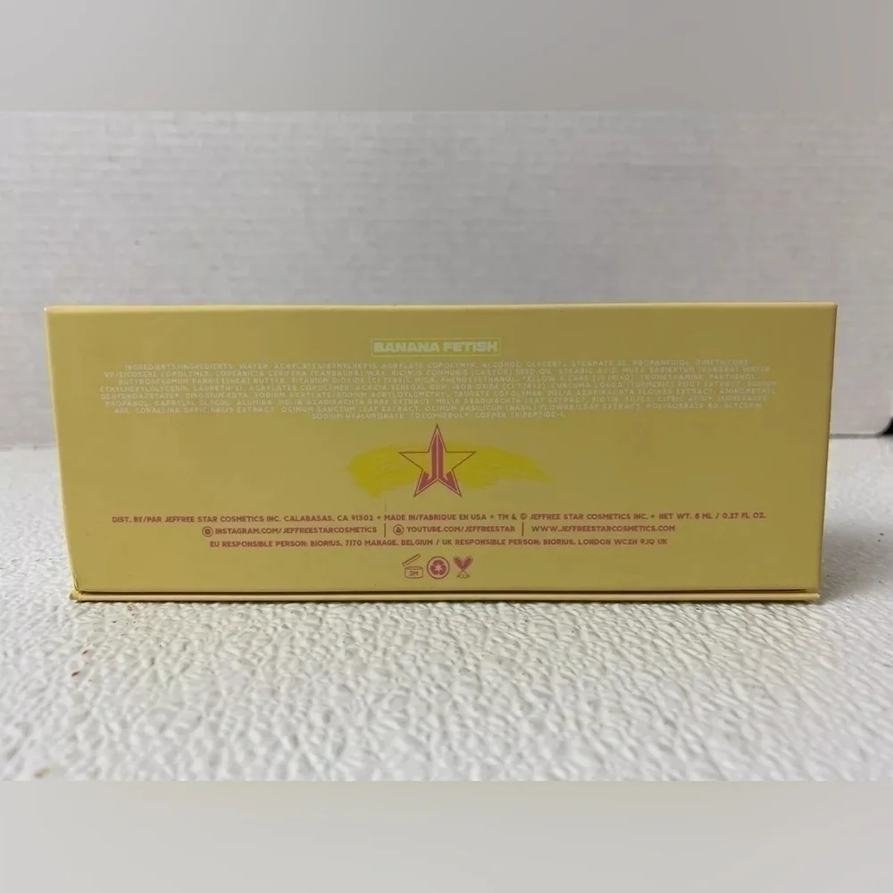 Jeffree Star F PROOF Banana Fetish Mascara 0.27FL OZ New Yellow